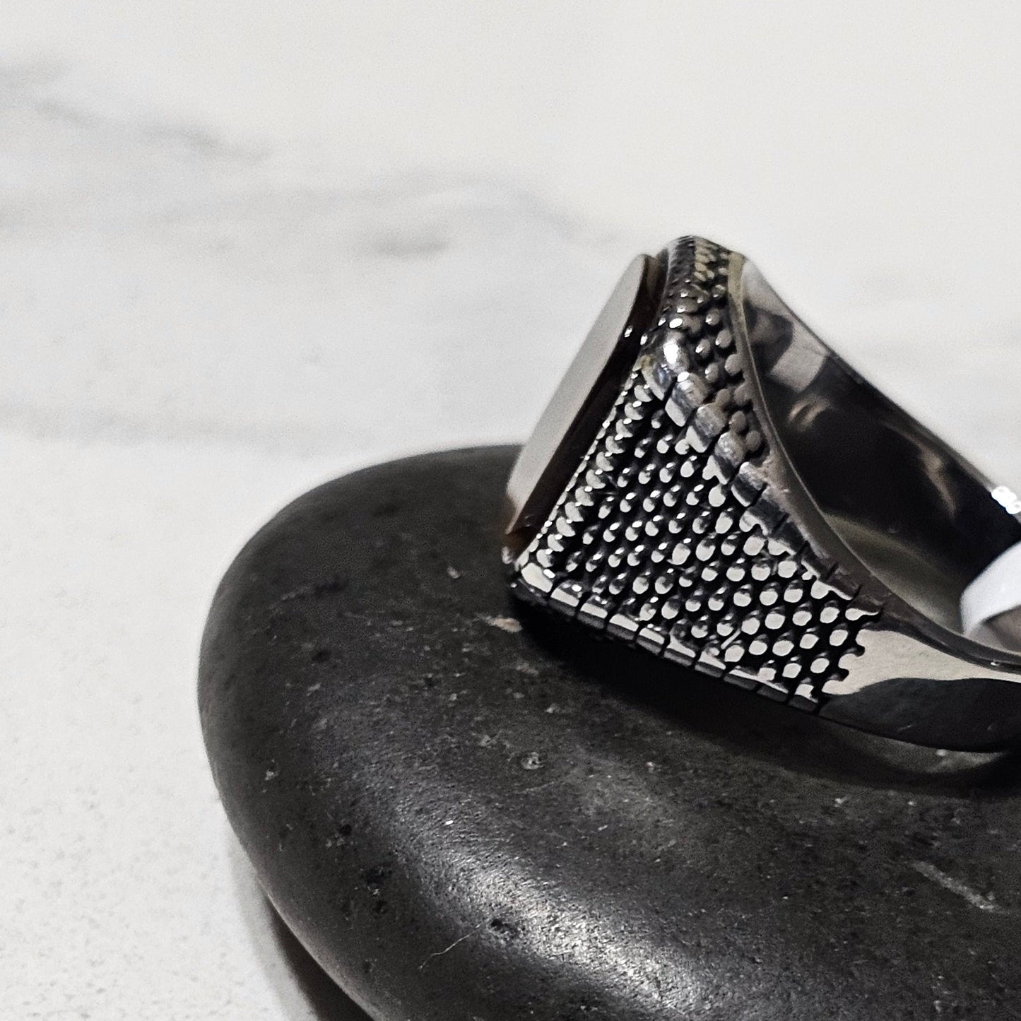 Tiger Eye Stone Ring - Premium Stainless Steel Natural Gemstone