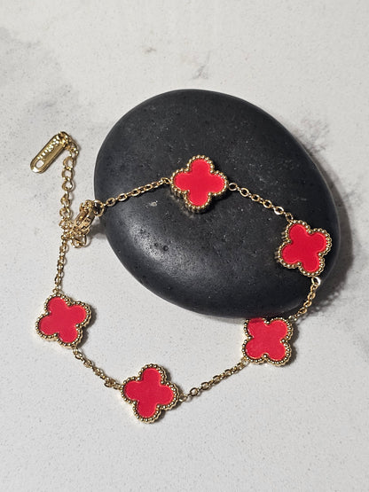 Signature Clover Bracelet – Luxury Color Variants
