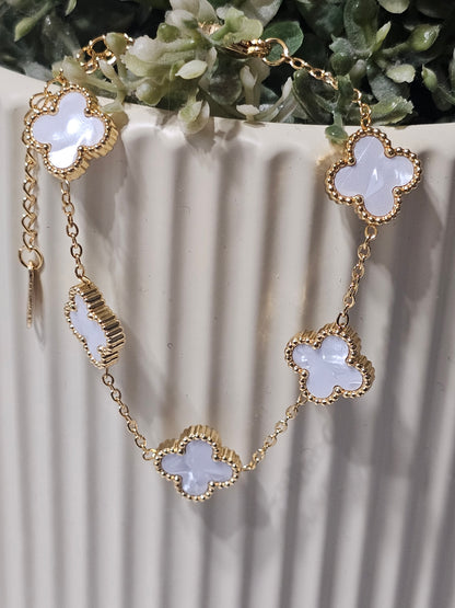 Signature Clover Bracelet – Luxury Color Variants
