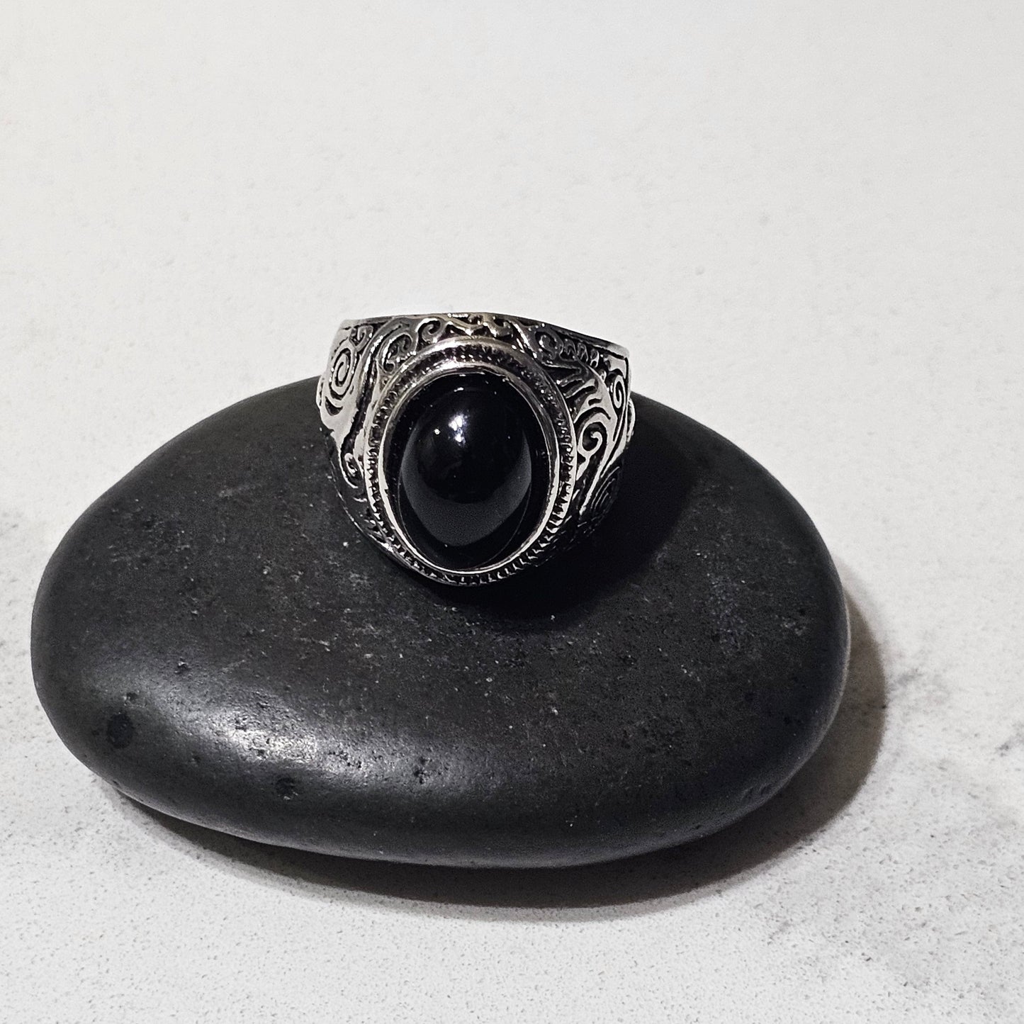 Vintage Stone Signet Rings for Men – Turquoise, Onyx & Tiger Eye Stainless Steel Rings | Bold Classic Gemstone Collection