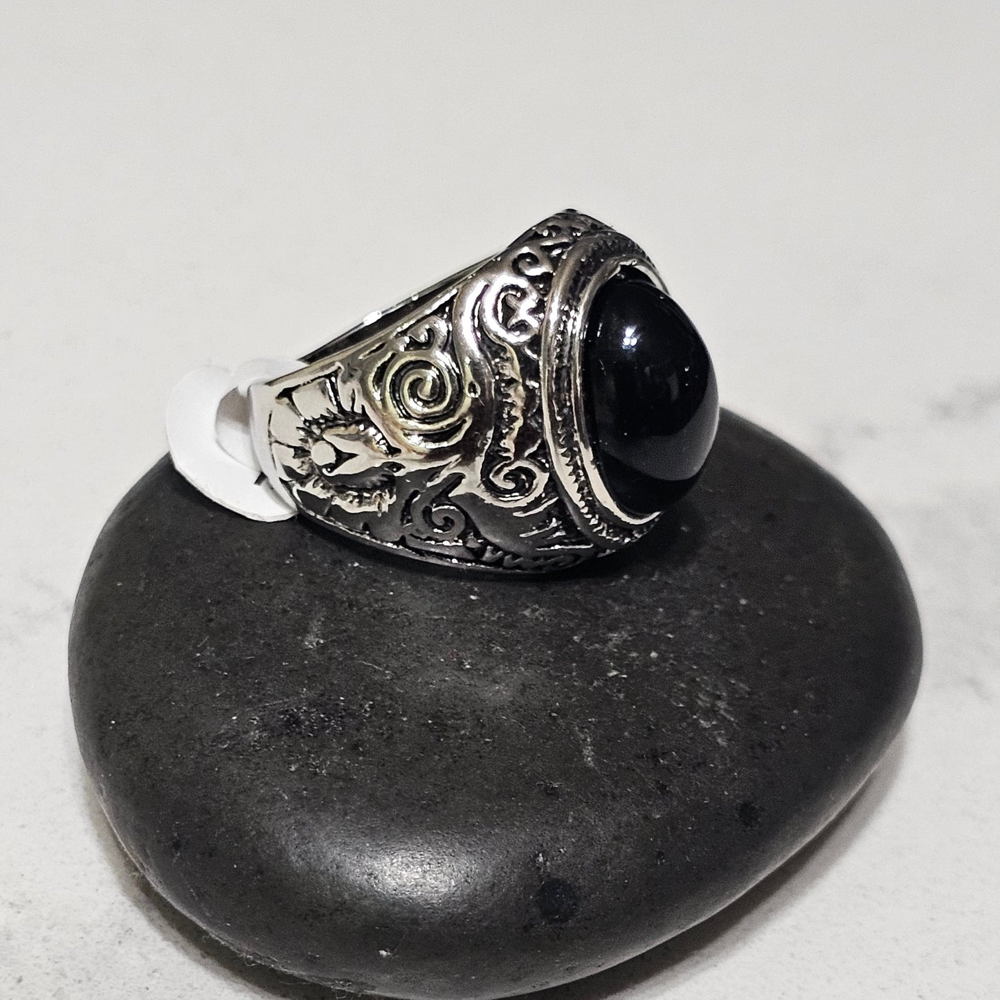 Vintage Stone Signet Rings for Men – Turquoise, Onyx & Tiger Eye Stainless Steel Rings | Bold Classic Gemstone Collection