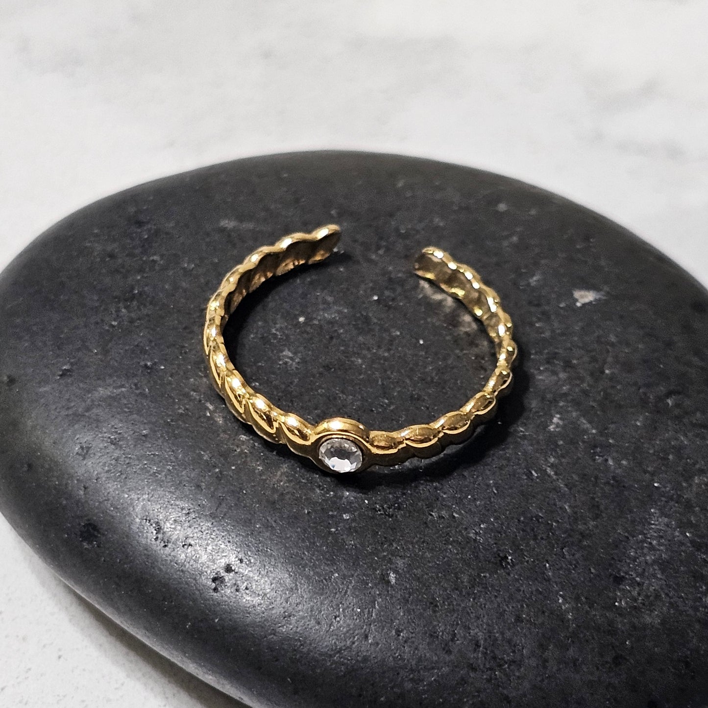 Dainty Sparkling Statement Ring