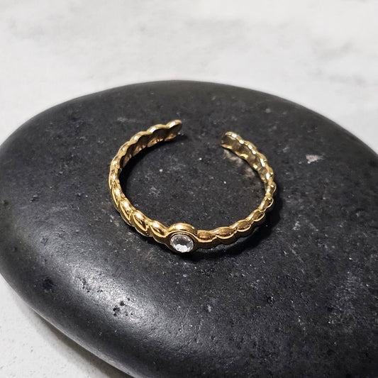 Dainty Sparkling Statement Ring