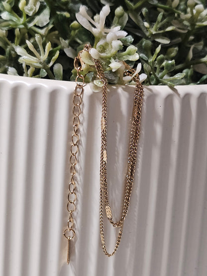 Luxury Double Chain Bracelet – Elegant Layered Bracelet for Everyday Style